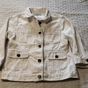 2/$15 White Jean Jacket